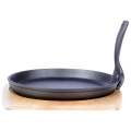 Patelnia do serwowania żeliwna z deską LITINA 22 cm 2 el.