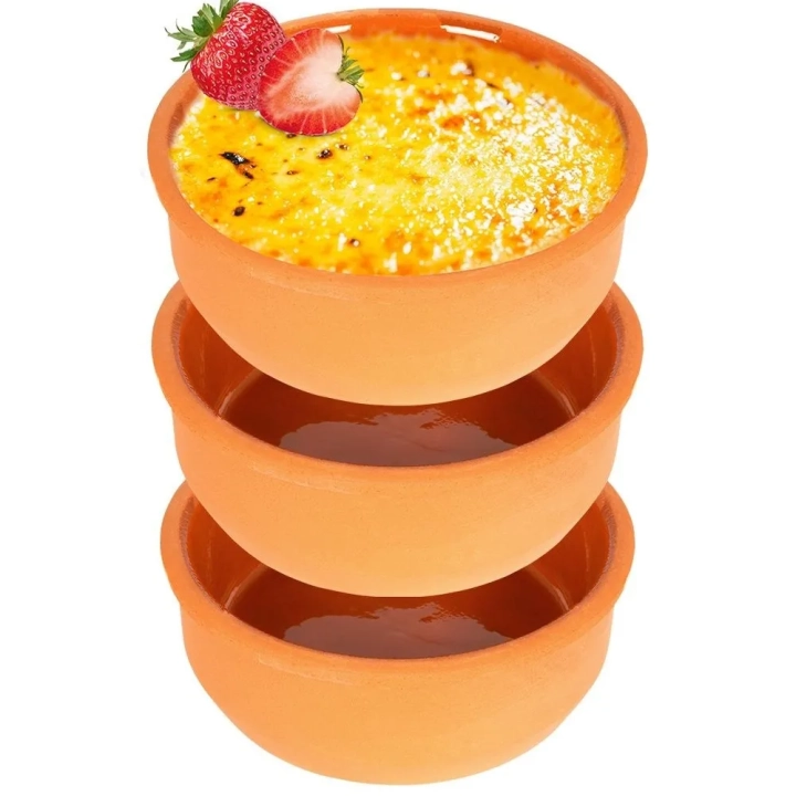 Miseczki do zapiekania kamionkowe 12 cm, 200 ml 3 szt.