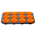 Forma do muffinek granitowa z foremkami silikonowymi 13 el.