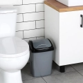 Kosz na śmieci plastikowy szary 10 l