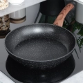 Patelnia granitowa BLACK&WOOD 26 cm
