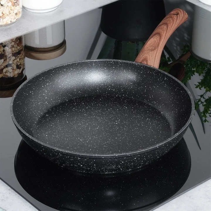 Patelnia granitowa BLACK&WOOD 26 cm