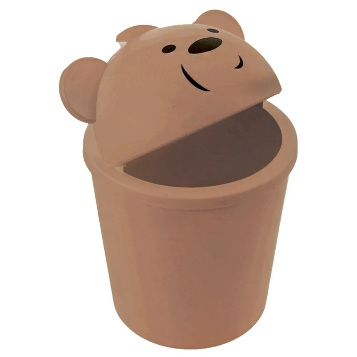 Kosz na śmieci miś brązowy 1,5 l