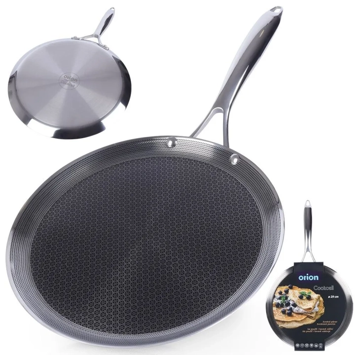 Patelnia do naleśników stalowa COOKCELL 29 cm