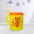 Kubek dla dziecka ze słomką kot 260 ml