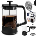 Zaparzacz tłokowy do kawy i herbaty szklany BLACK 650 ml