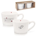 Kubki ceramiczne SERCE 210 ml 2 szt.