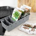 Pojemnik organizer na przyprawy szary 30x13x8 cm