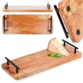 Taca do serwowania drewniana z uchwytami 40x15,5 cm