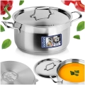 Garnek stalowy z pokrywką ANETT 22 cm, 4,3 l