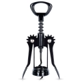 Korkociąg do wina metalowy czarny 16 cm