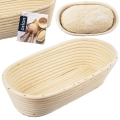 Koszyk do wyrastania ciasta na chleb rattanowy 1,5 kg / 32x15x9 cm