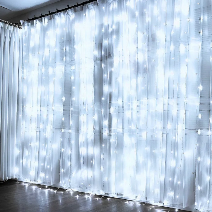 Kurtyna świetlna z pilotem 300 LED 3 m