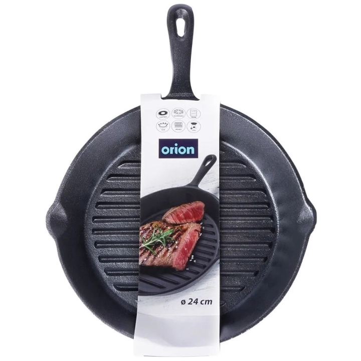 Patelnia do grillowania żeliwna LITINA 24 cm