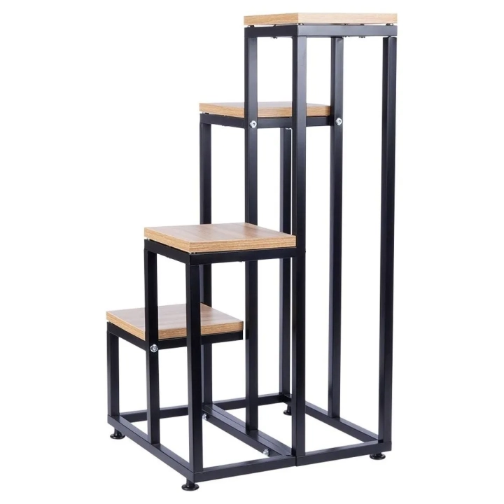Kwietnik metalowy 4-poziomowy 69 cm