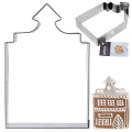 Wykrawacz do ciastek stalowy domek 10 cm