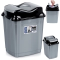 Kosz na śmieci plastikowy szary 9 l