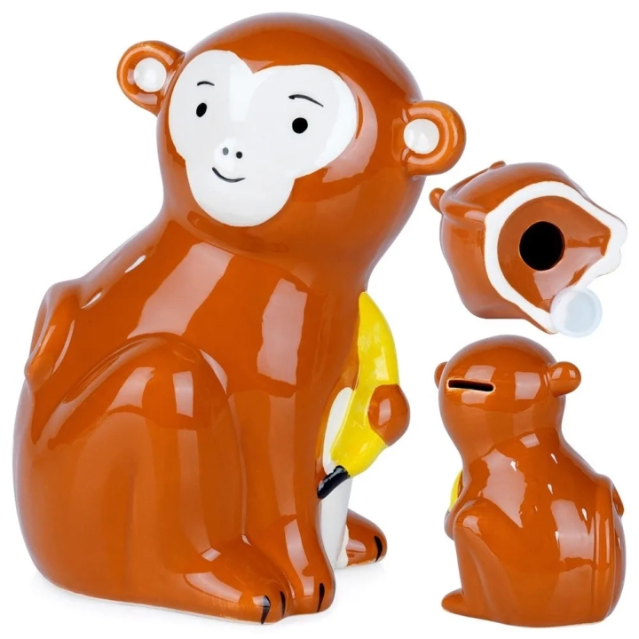 Skarbonka ceramiczna małpa