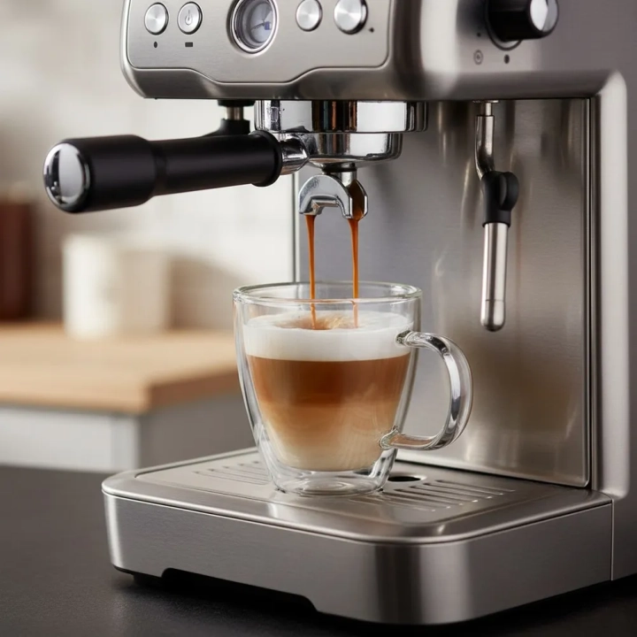Szklanka termiczna z podwójną ścianką do kawy latte DOUBLE 180 ml