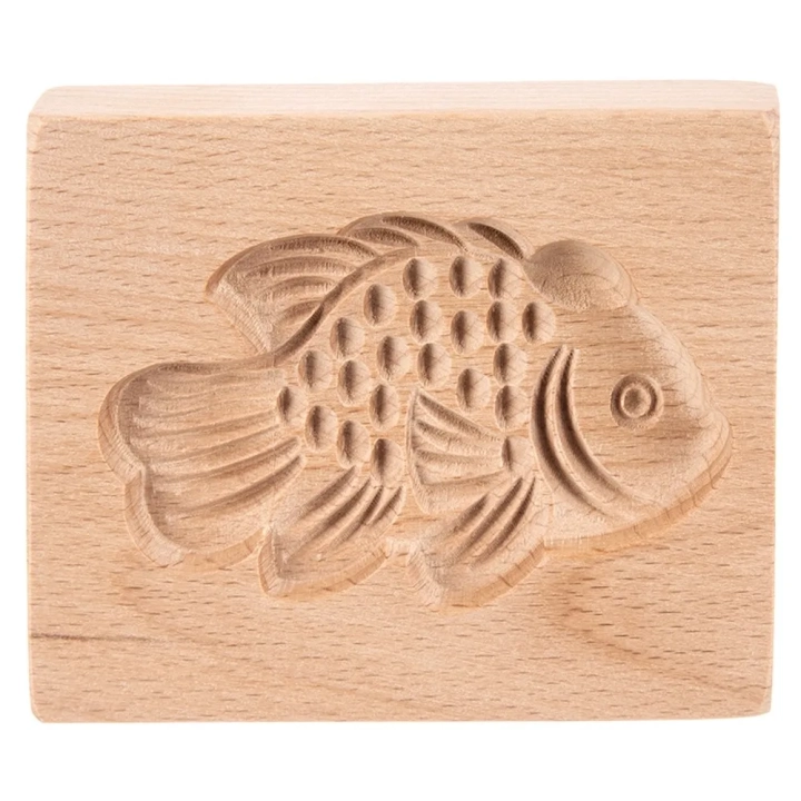 Foremka do ciastek drewniana ryba 10x8 cm