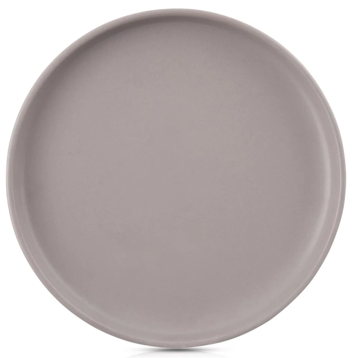 Talerz obiadowy płytki ceramiczny szary SKANDI 26,5 cm