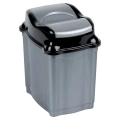 Kosz na śmieci plastikowy szary 5 l