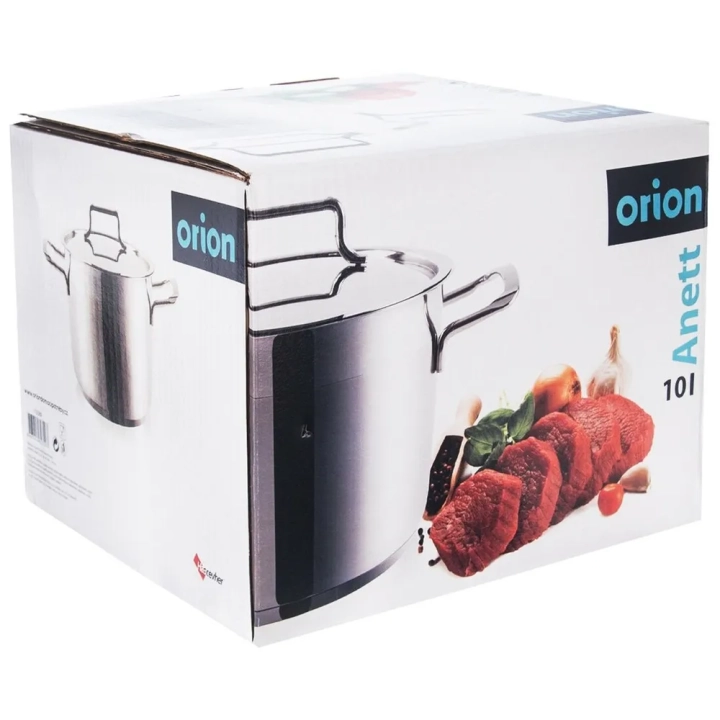 Garnek stalowy z pokrywką ANETT 26 cm, 10 l