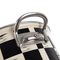 Garnek emaliowany SZACHOWNICA 20 cm, 2,2 l