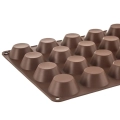 Forma do muffinek silikonowa pomarańczowa małe babeczki SILLINIE