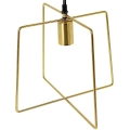 Lampa wisząca metalowa czarna złota