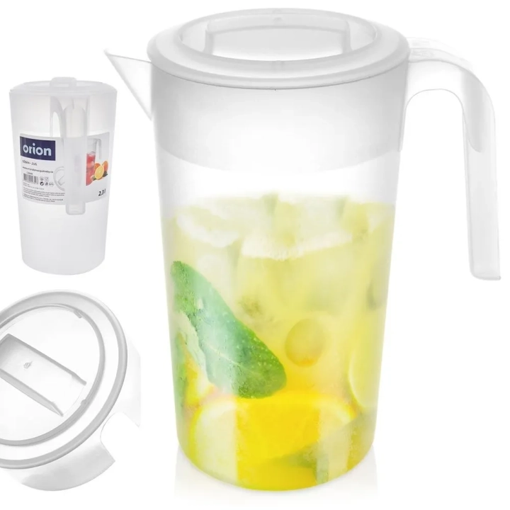 Dzbanek plastikowy z pokrywką 2,3 l