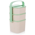 Menażka obiadowa plastikowa 3-poziomowa 2l, 2x1,15 l