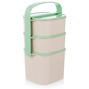 Menażka obiadowa plastikowa 3-poziomowa 2l, 2x1,15 l