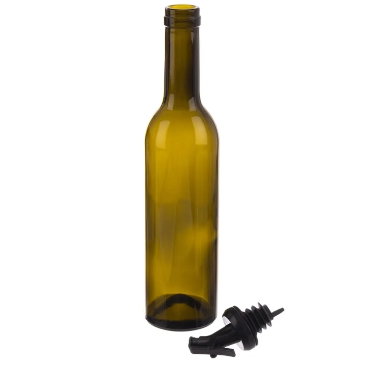 Butelka na oliwę i ocet szklana z dozownikiem 380 ml