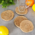 Podstawki pod kubek naturalne 10 cm 4 szt.