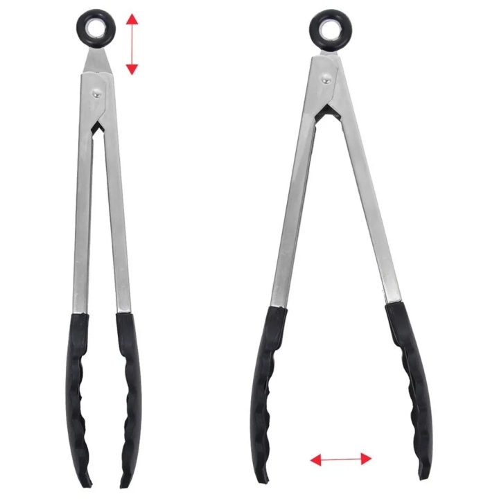 Szczypce kuchenne stalowe 27 cm