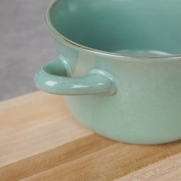 Miska bulionówka ceramiczna zielona 600 ml