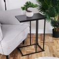 Stolik kawowy metalowy czarny boczny 40x26x58 cm