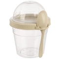 Pojemnik kubek na jogurt z łyżeczką lunchbox 400 ml