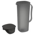 Dzbanek plastikowy z pokrywką czarny 1,8 l