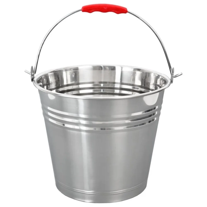 Wiadro stalowe nierdzewne 10 l