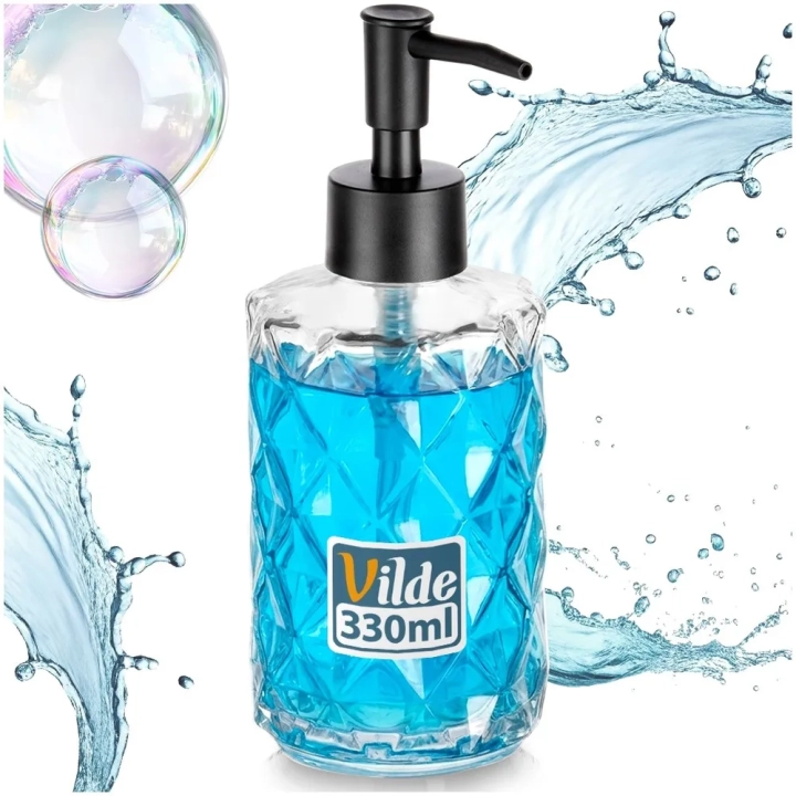 Dozownik do mydła szklany 330 ml