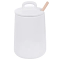 Pojemnik na miód z łyżką porcelanowy WHITELINE 470 ml