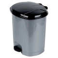 Kosz na śmieci z pedałem plastikowy szary 30 l