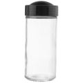 Pojemnik na przyprawy z sitkiem szklany BLACK 100 ml