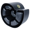 Kwietnik ogrodowy plastikowy czarny spiralny 53x43,5x32,5 cm