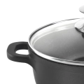 Garnek granitowy ze szklaną pokrywką GRANDE 24 cm, 4 l