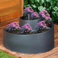 Kwietnik ogrodowy plastikowy czarny spiralny 53x43,5x32,5 cm