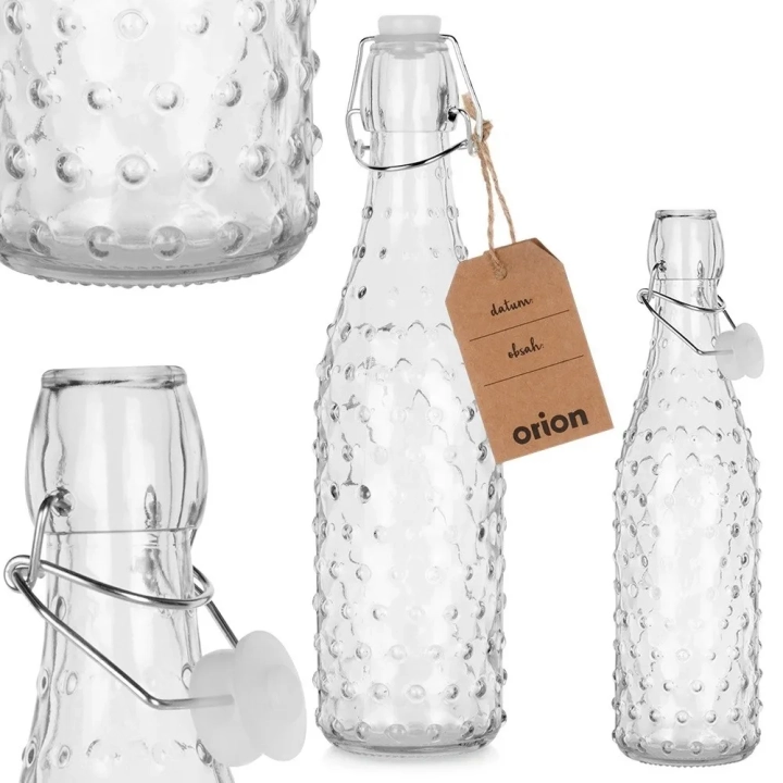 Butelka z klipsem szklana 500 ml
