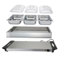 Podgrzewacz elektryczny do potraw stalowy 65x27x17 cm